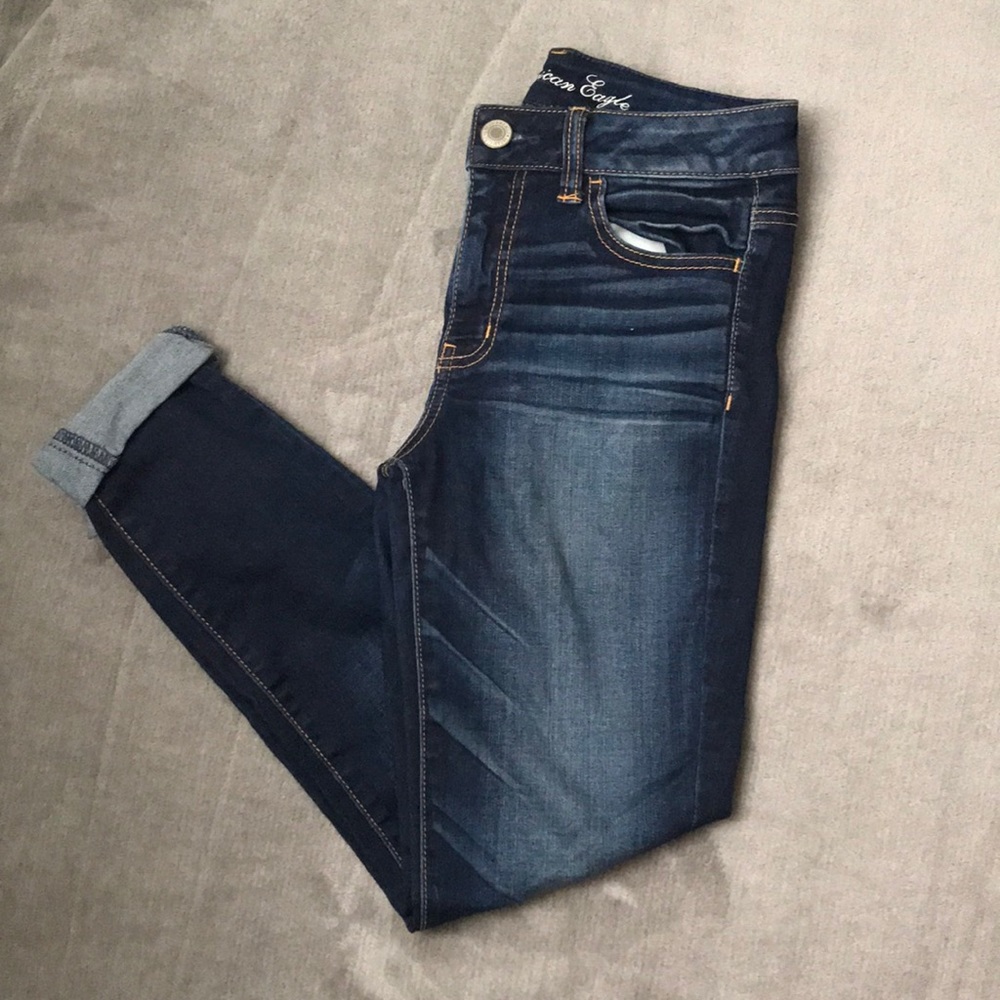 American Eagle Dark Wash Denim Jeggings